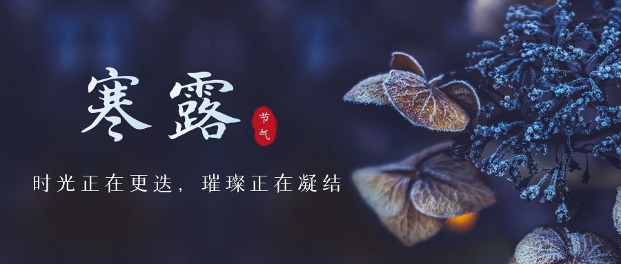 寒露 ▎時光更迭，璀璨正在凝結(jié)~